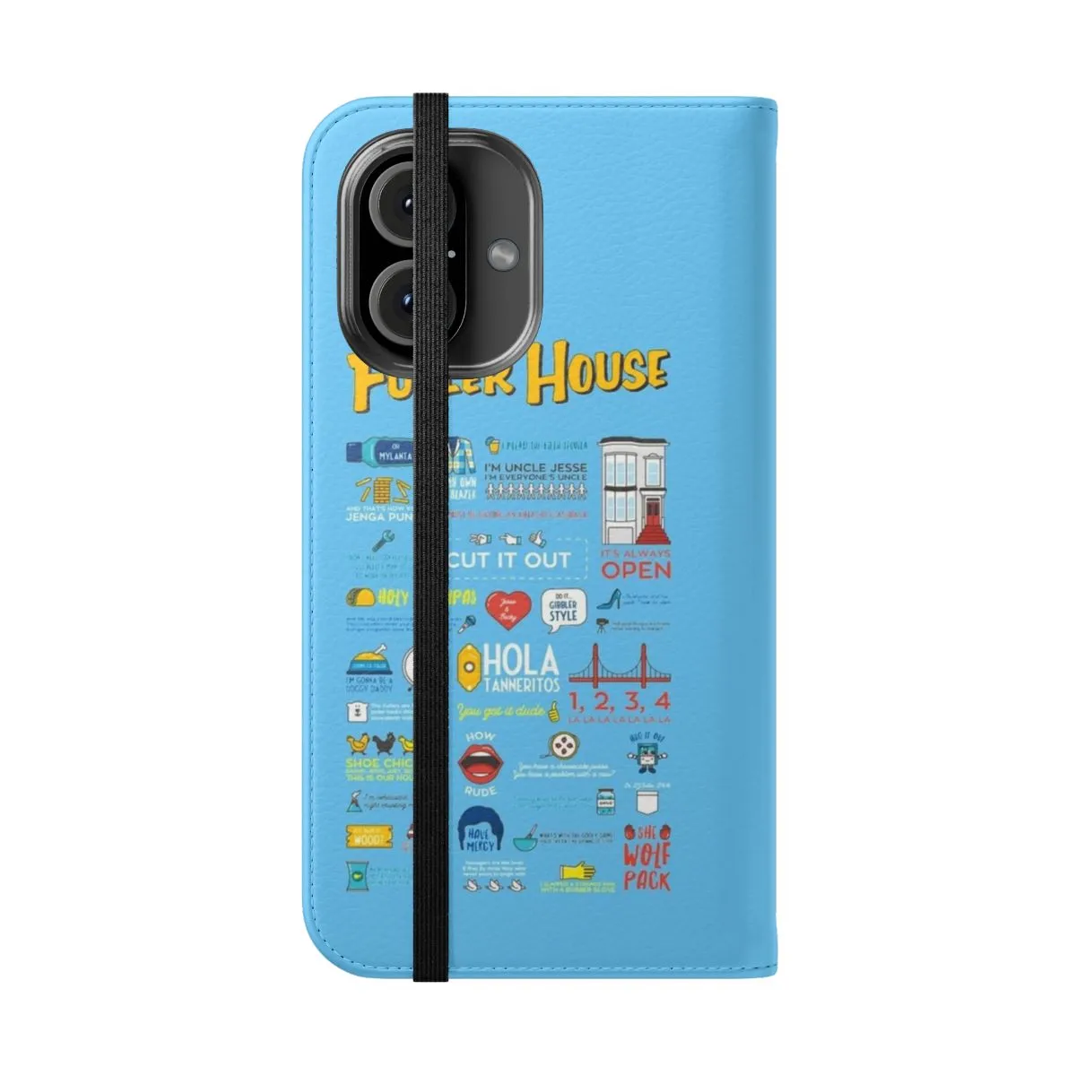 "Nostalgic TV Quotes Flip Phone Case for Fuller House & Full House Fans"