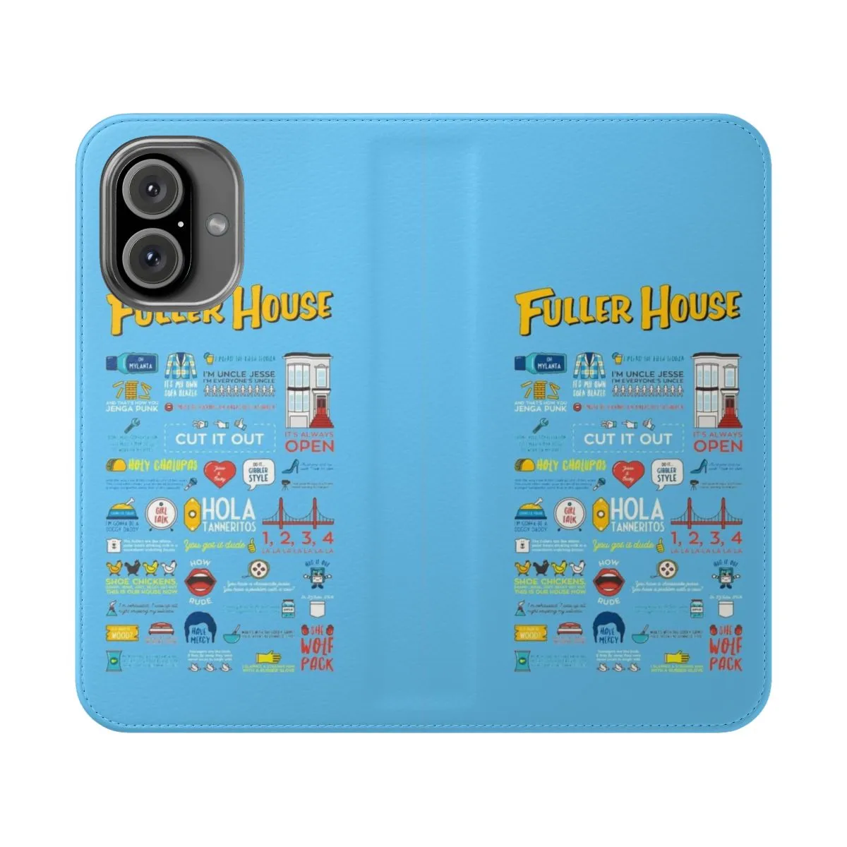 "Nostalgic TV Quotes Flip Phone Case for Fuller House & Full House Fans"