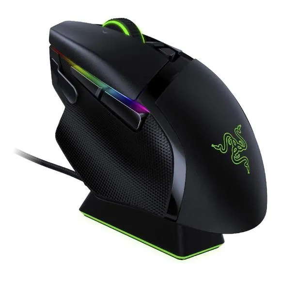 Razer Basilisk Ultimate with Charging Dock Wireless Gaming Mouse with 11 Programmable Buttons RZ01-03170100-R3A1