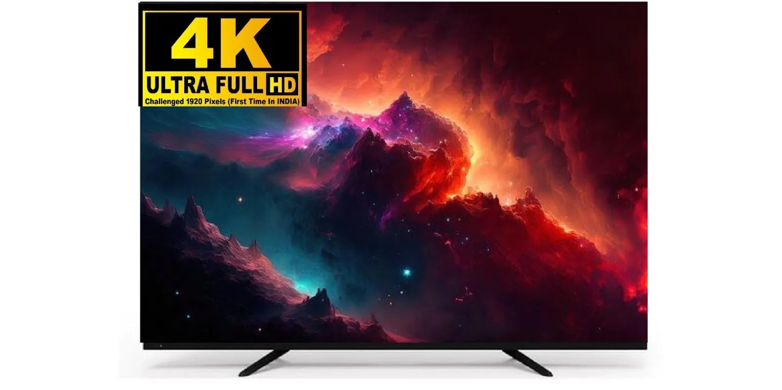 REALMERCURY 32 Inch 4K Ultra Full HD Android 11 with Voice Control Remot| Black | 220V | HHBG220 | 1920 * 1080 Pixel | A  Grade IPS Panel (First Time India)