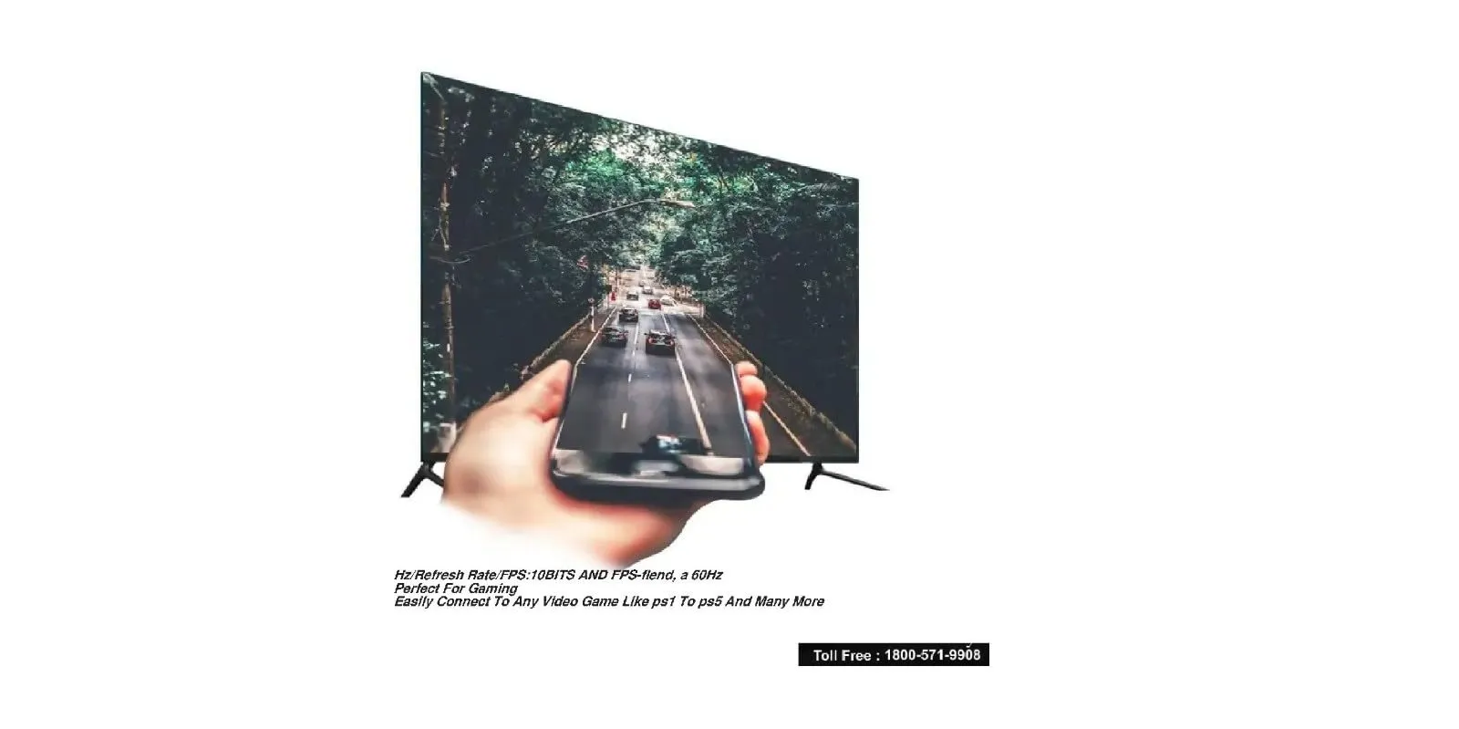 REALMERCURY 32 Inch with Bluetooth Voice Control Remote