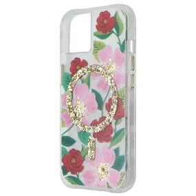 Rifle Paper Co. Series Case for MagSafe for iPhone 14 - Rose Garden/Gold