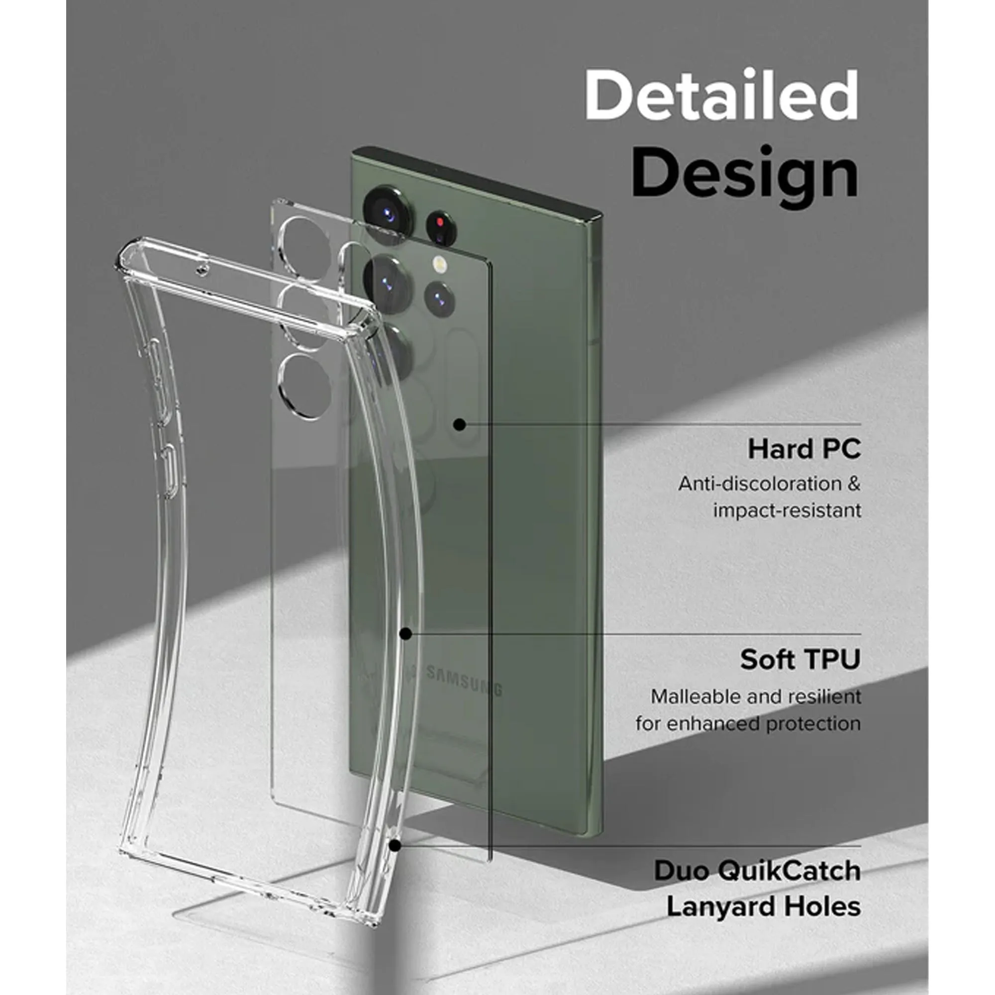 Ringke Fusion Case for Samsung Galaxy S23  - S23 Plus - Clear (Barcode : 8809919300247 )