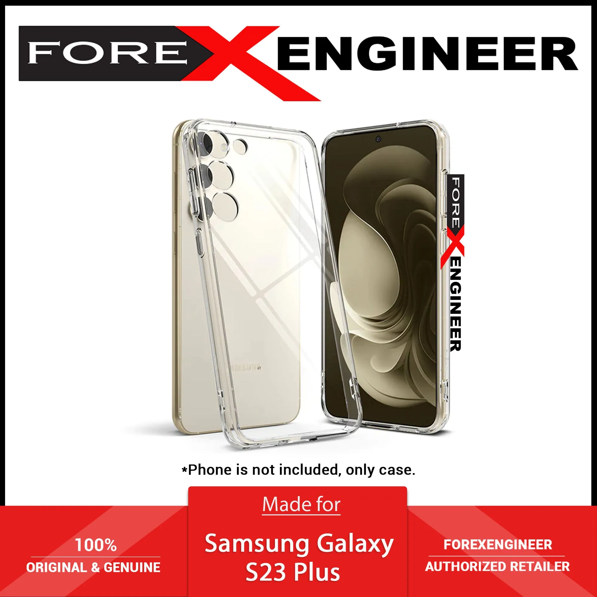 Ringke Fusion Case for Samsung Galaxy S23  - S23 Plus - Clear (Barcode : 8809919300247 )