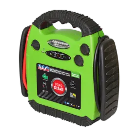 RoadStart¨ Emergency Jump Starter 12V 900 Peak Amps Hi-Vis Green