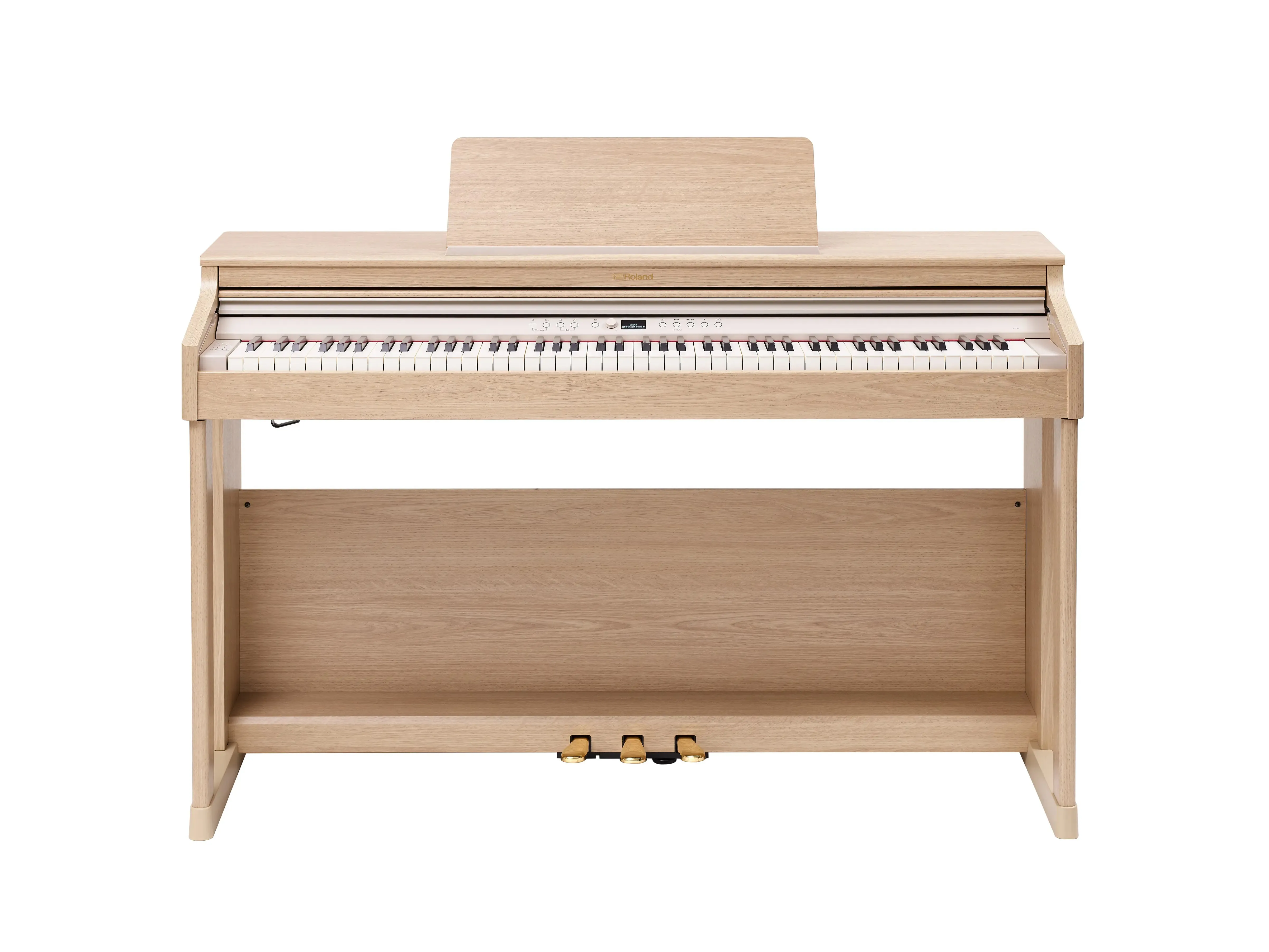 Roland RP701 Piano & Stool in Light Amber Oak