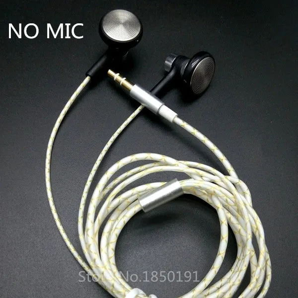 RY04 original in-ear Earphone metal  15mm music  quality sound HIFI Earphone (IE800 style cable) 3.5mm stereo dynamic headphones