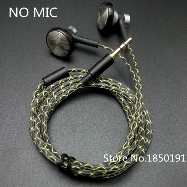 RY04 original in-ear Earphone metal  15mm music  quality sound HIFI Earphone (IE800 style cable) 3.5mm stereo dynamic headphones