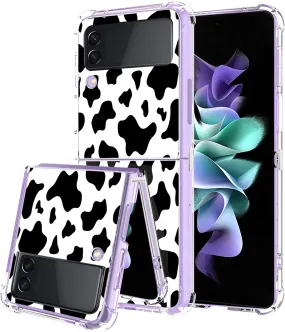 Samsung Galaxy Z Flip 4 Case Clear Pink Heart Design Protective Slim Case