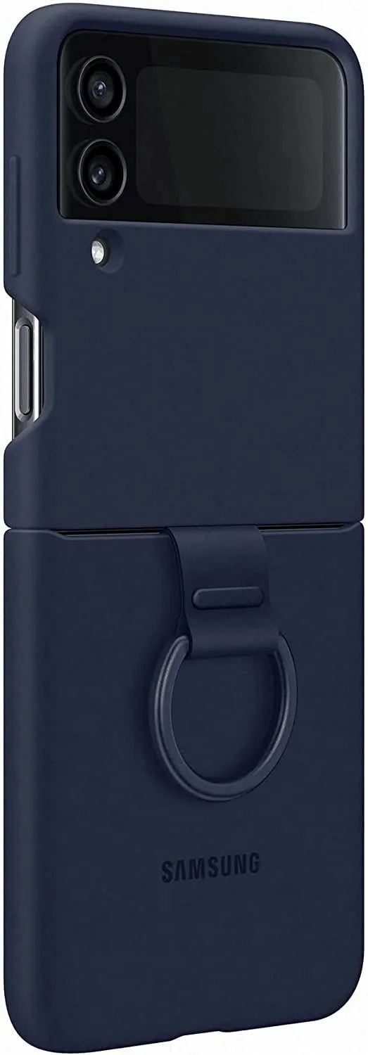 Samsung Galaxy Z Flip 4 Silicone Cover with Navy Blue - EF-PF721TNEGWW