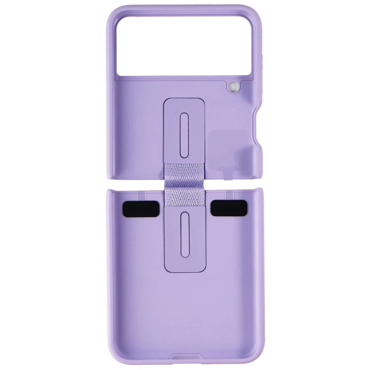 Samsung Silicone Protective Cover with Ring for Galaxy Z Flip3 5G - Lavender