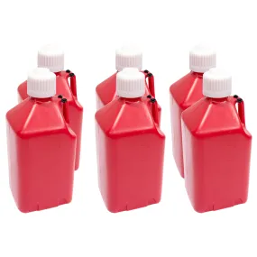 Scribner Plastics 5 Gallon Utility Jug - Red (Case of 6)