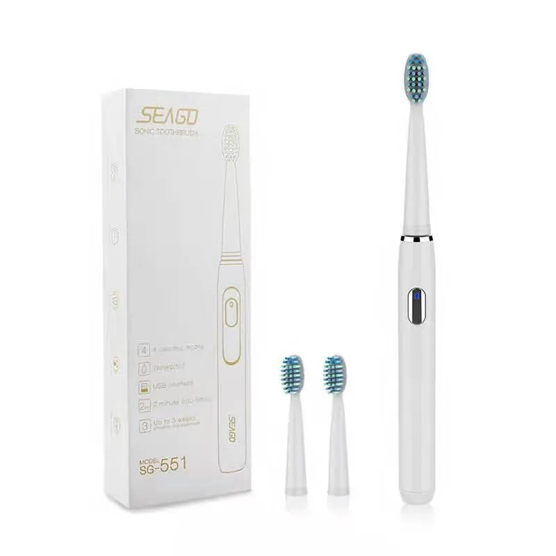 SEAGO Rechargeable Sonic Electric Toothbrush