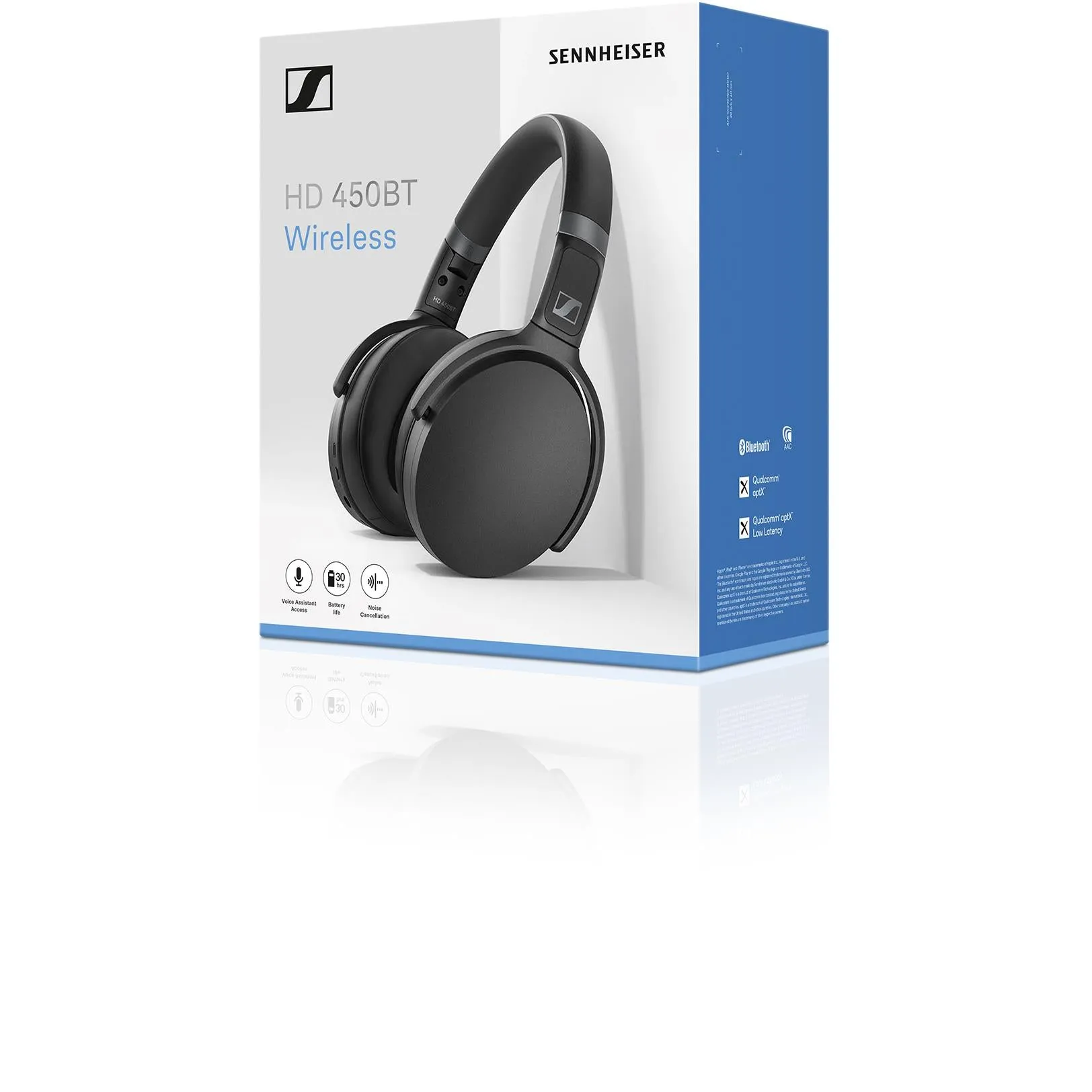 Sennheiser HD 450BT Wireless Noise Cancelling Headphones (Black)