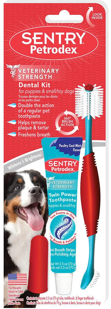 Sentry Petrodex Dental Kit for Puppies & Small/Toy Dogs