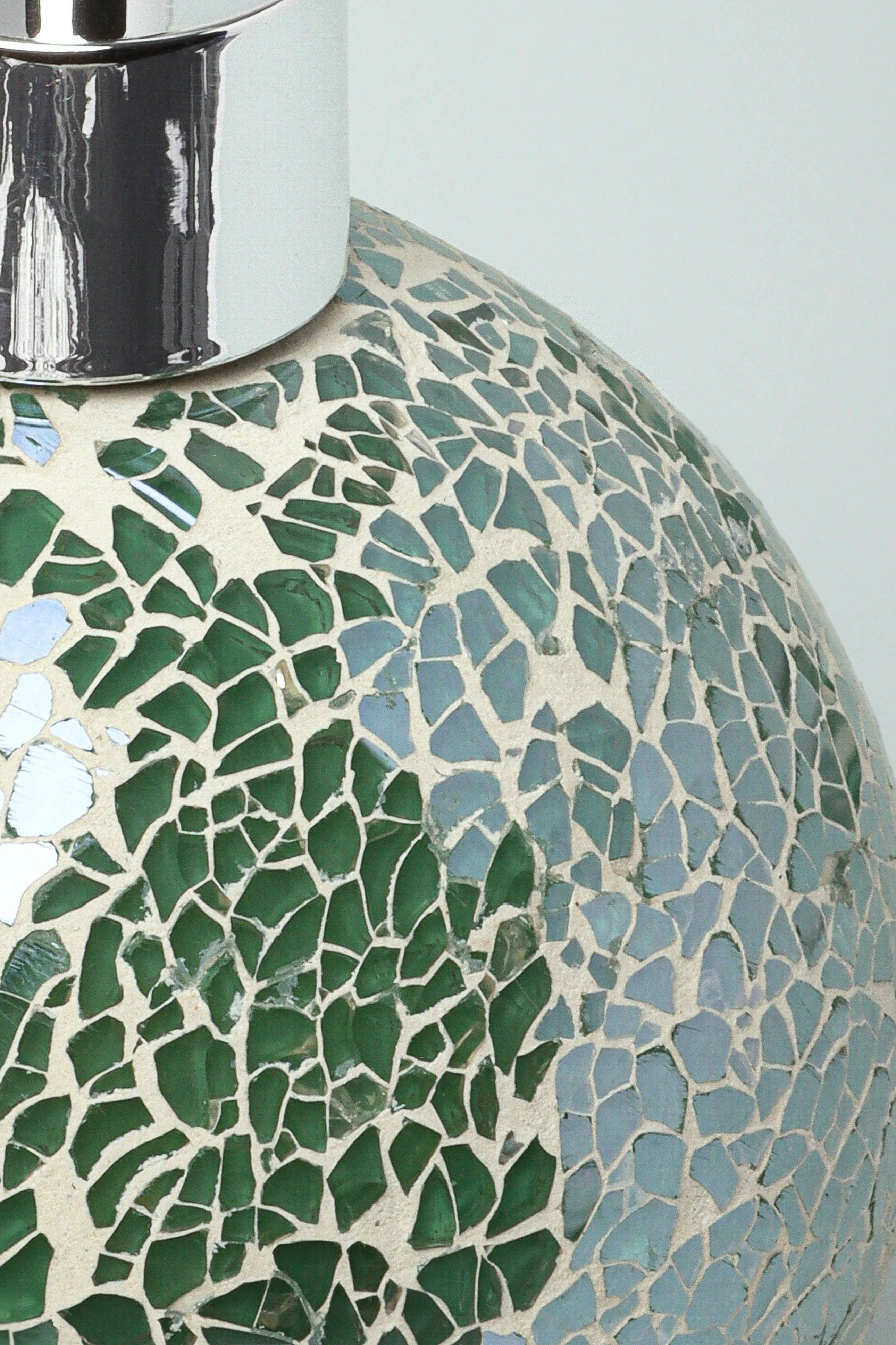 Set Of 3 Pieces Corfu Mosaic Emerald Bathroom Set