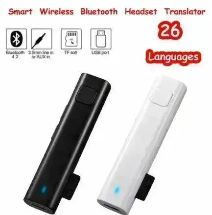 Smart Instant Voice to Voice Translator Mini Wireless Bluetooth Real Time Translation 26 Language Automatic Speech Travel Translato