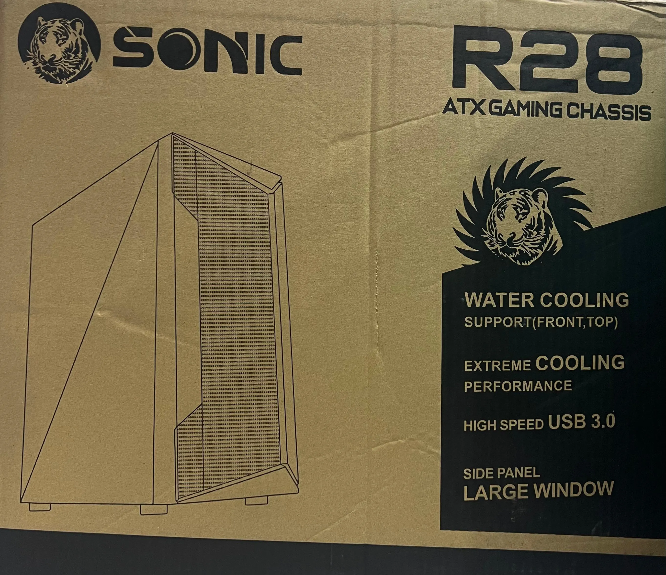 Sonic Casing R28 Black 3 RGB Fans