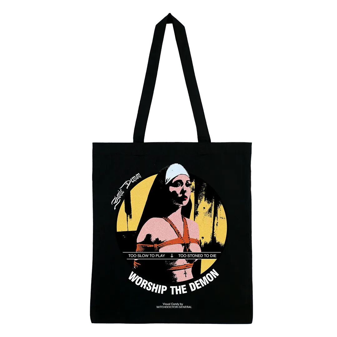 Sonic Demon - Nun Tote Bag - Black