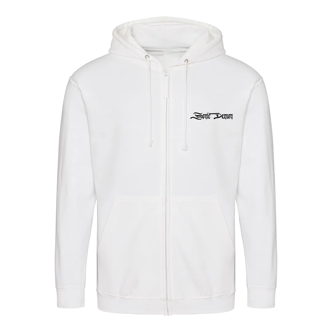 Sonic Demon - Nun Zip Hoodie - White