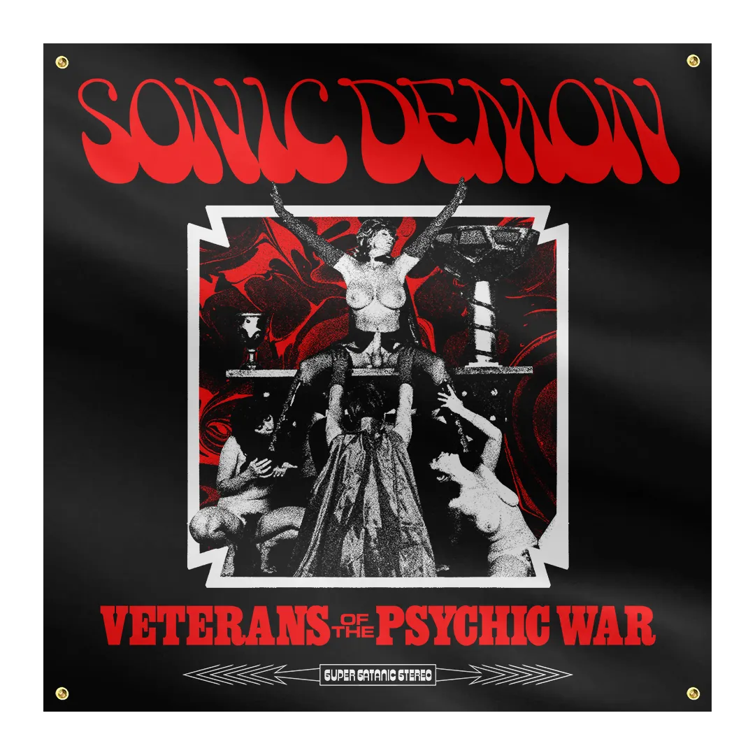 Sonic Demon - Psychic War Altar Black Flag