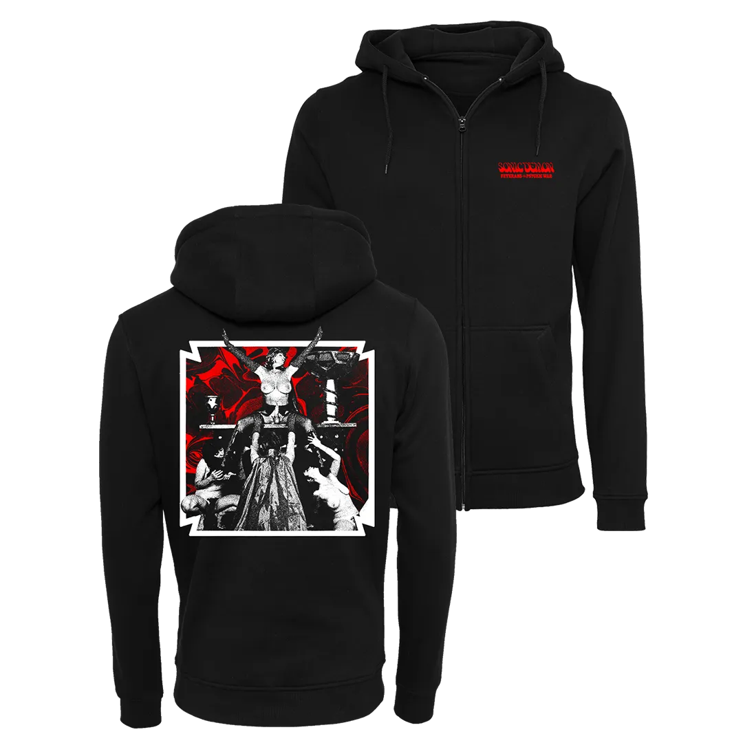 Sonic Demon - Psychic War Altar Zip Hoodie - Black