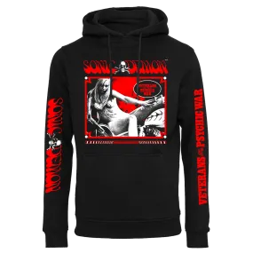 Sonic Demon - Psychic War Chopper Girl Pullover Hoodie - Black