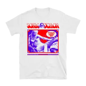 Sonic Demon - Psychic War Chopper Girl T-Shirt - White