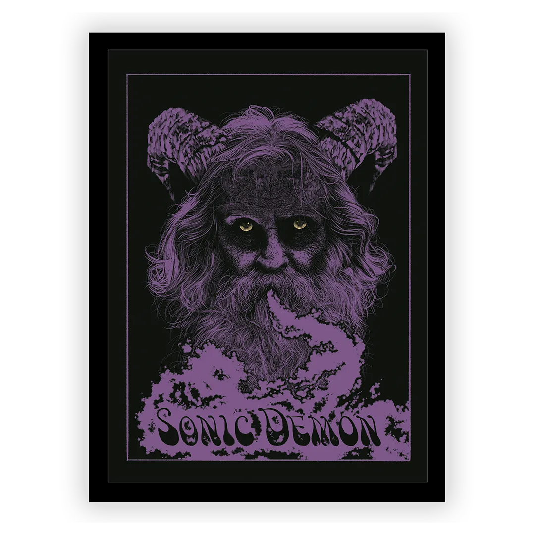 Sonic Demon - Smoking Beast Print - Framed