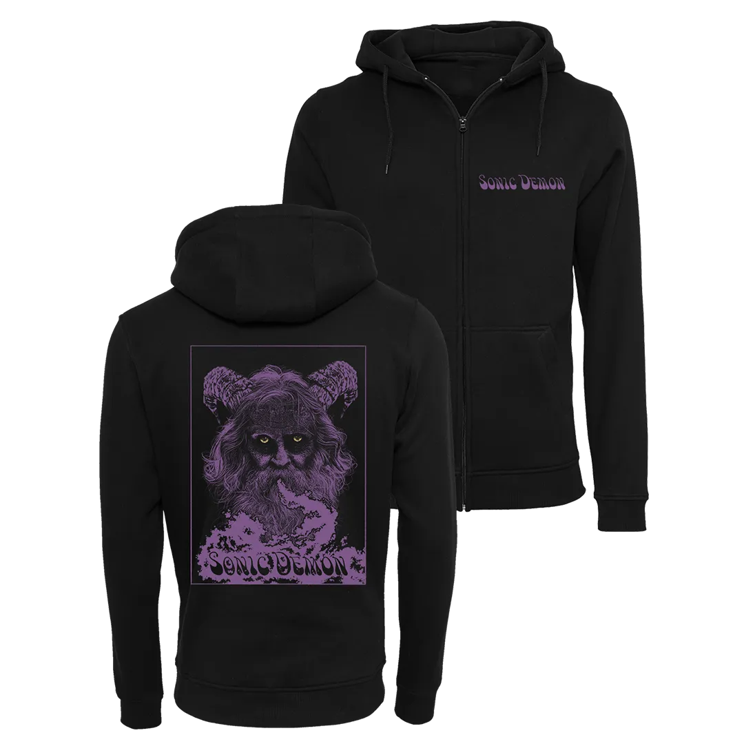 Sonic Demon - Smoking Beast Zip Hoodie - Black