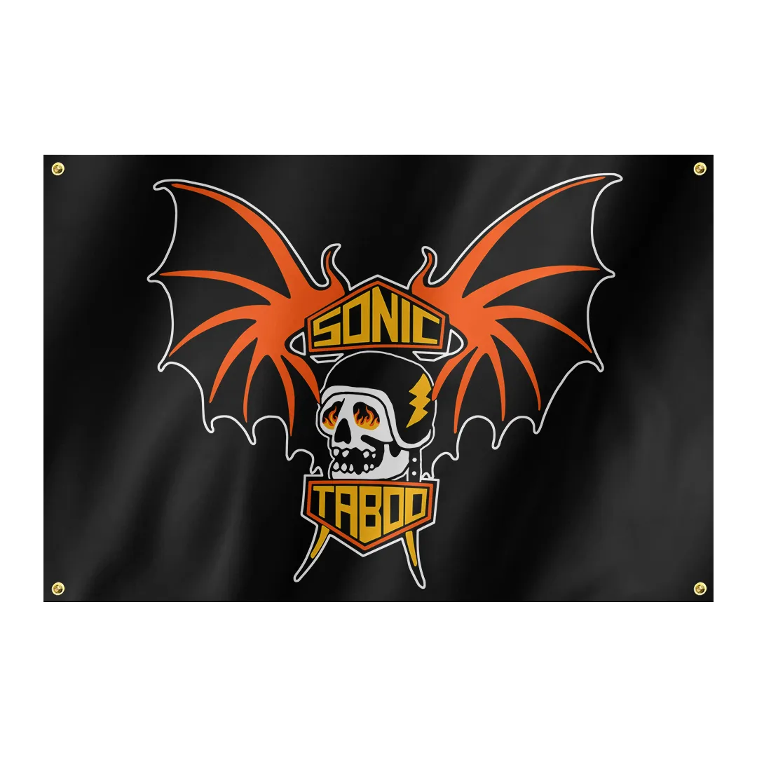 Sonic Taboo - Batwings Logo Flag