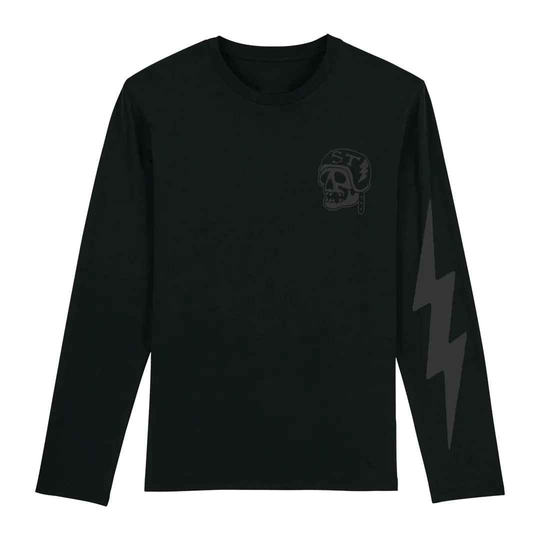 Sonic Taboo - Skull Logo (Black) Longsleeve - Black