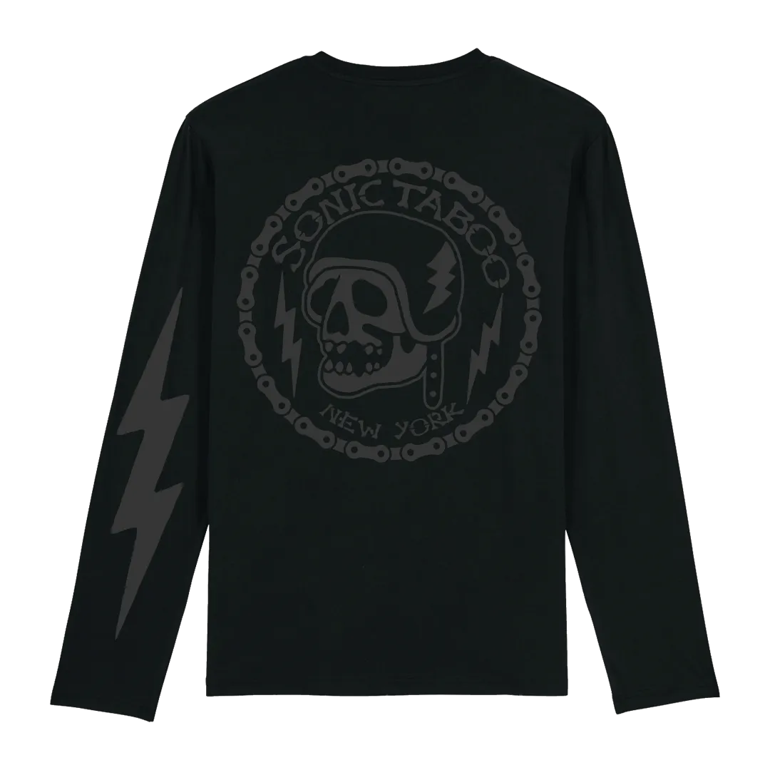 Sonic Taboo - Skull Logo (Black) Longsleeve - Black