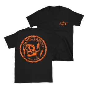 Sonic Taboo - Skull Logo (Harley) T-Shirt - Black