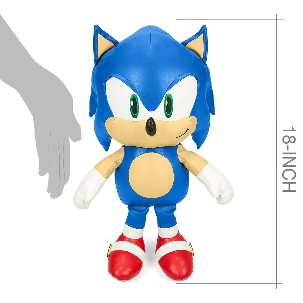 Sonic the Hedgehog 16” Premium Pleather Sonic Plush