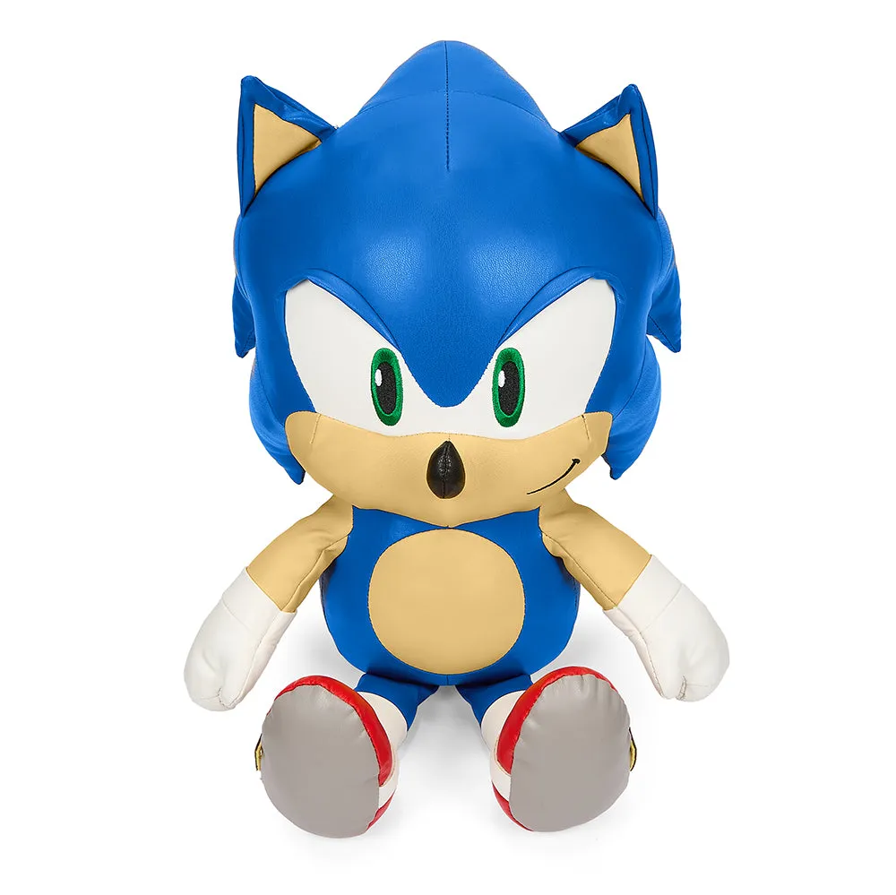 Sonic the Hedgehog 16” Premium Pleather Sonic Plush