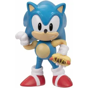 Sonic The Hedgehog 6.5 cm Action Figure Classic Sonic with Hot Dog Collectible Toy