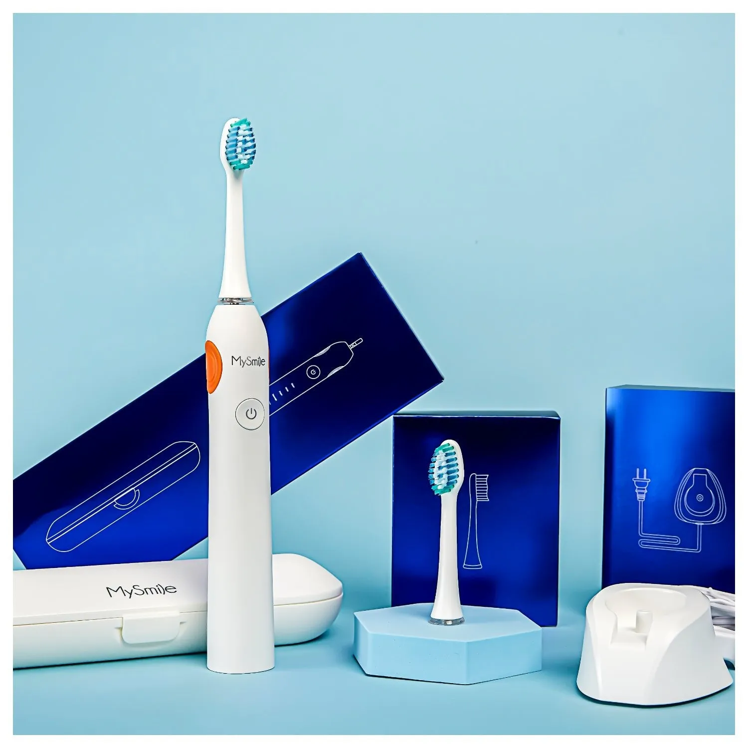 Sonic Toothbrush & Replacement Heads Bundle