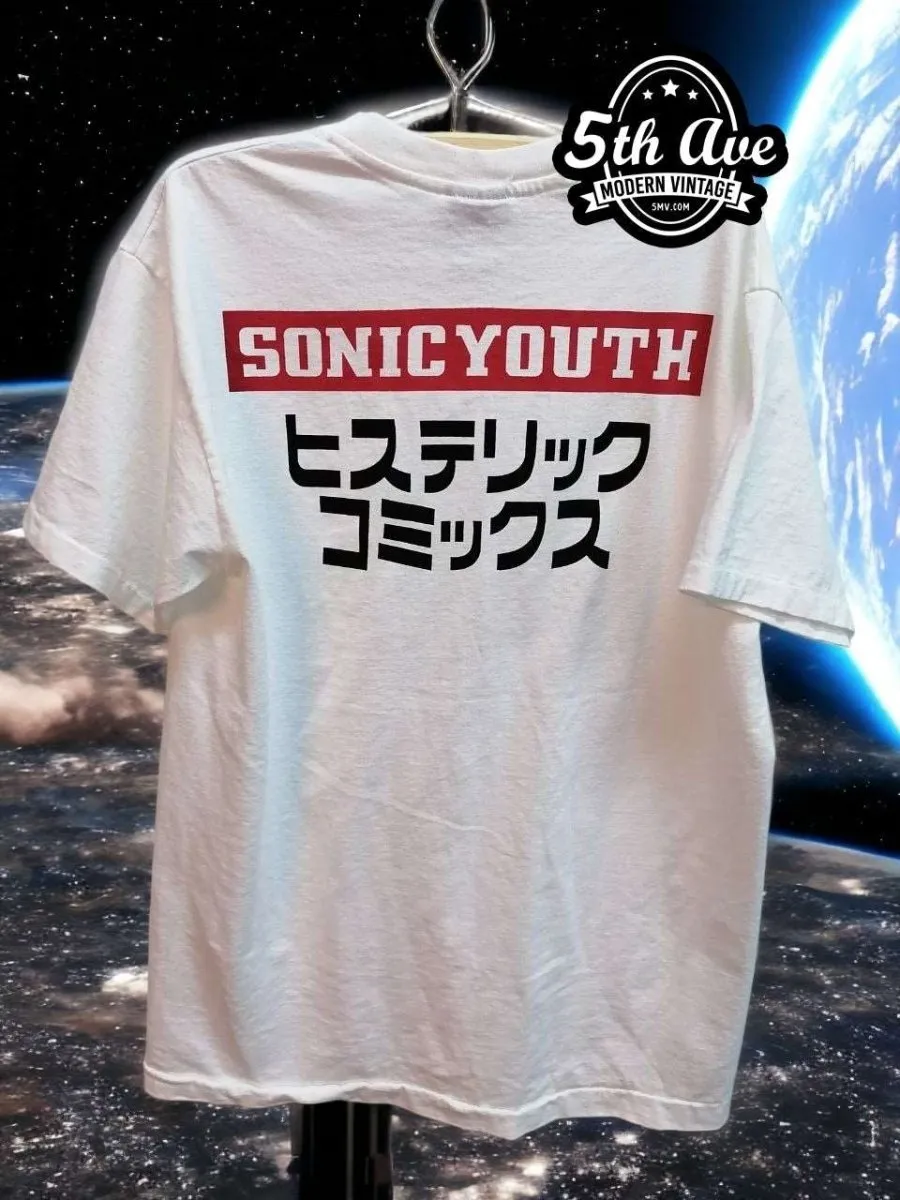 Sonic Youth Astronauts Japan Tour t shirt: Single Stitch Design with Iconic Graphics