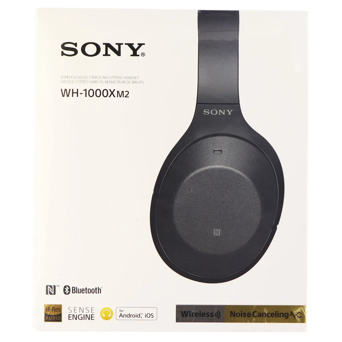 Sony Over-Ear Wireless Bluetooth Noise Cancelling Headphones WH-1000XM2 Black