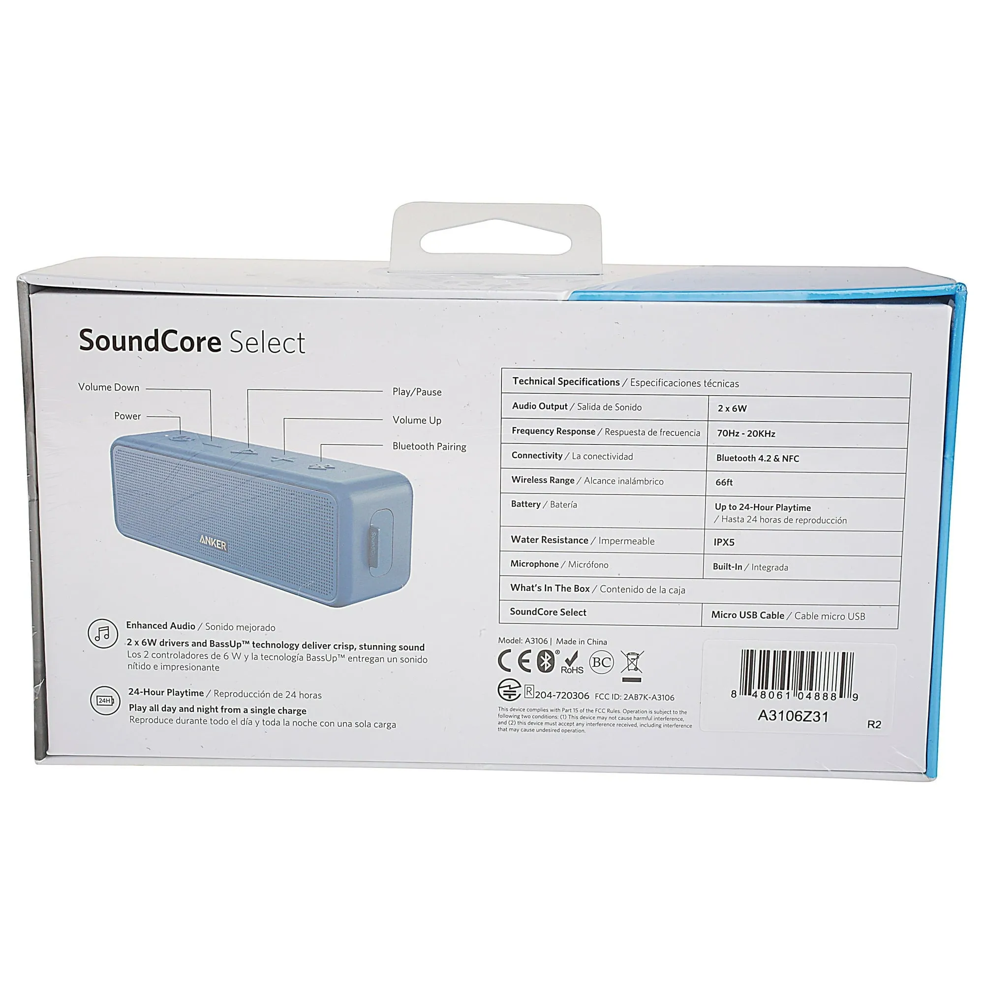 Soundcore Select Bluetooth Speaker - Blue