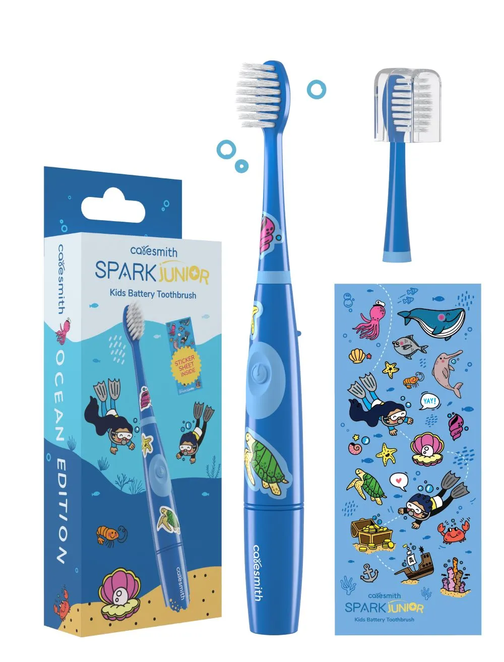 SPARK JUNIOR-Kids Battery Electric Toothbrush Ocean Edition