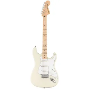 Squier Affinity Series Stratocaster Electric Guitar In Olympic White