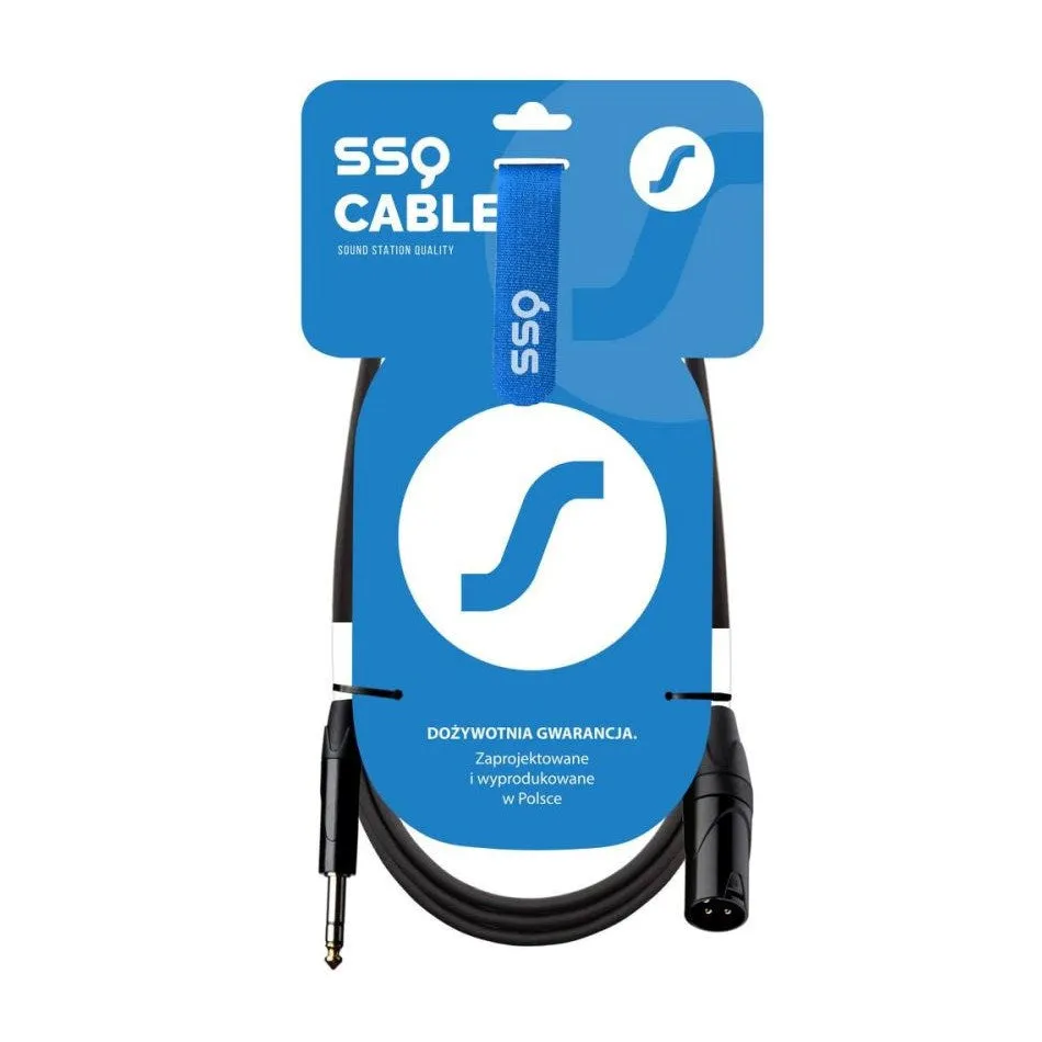 Ssq Jsxm2 - Xlr Male - Jack Stereo 6,3 Mm Cable , 2 M