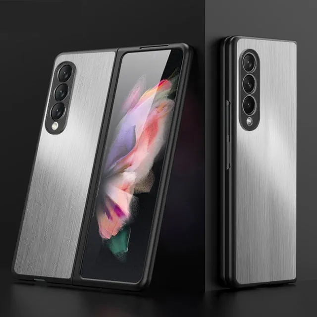 Stainless Steel Phone Case For Samsung Galaxy Z Fold 3