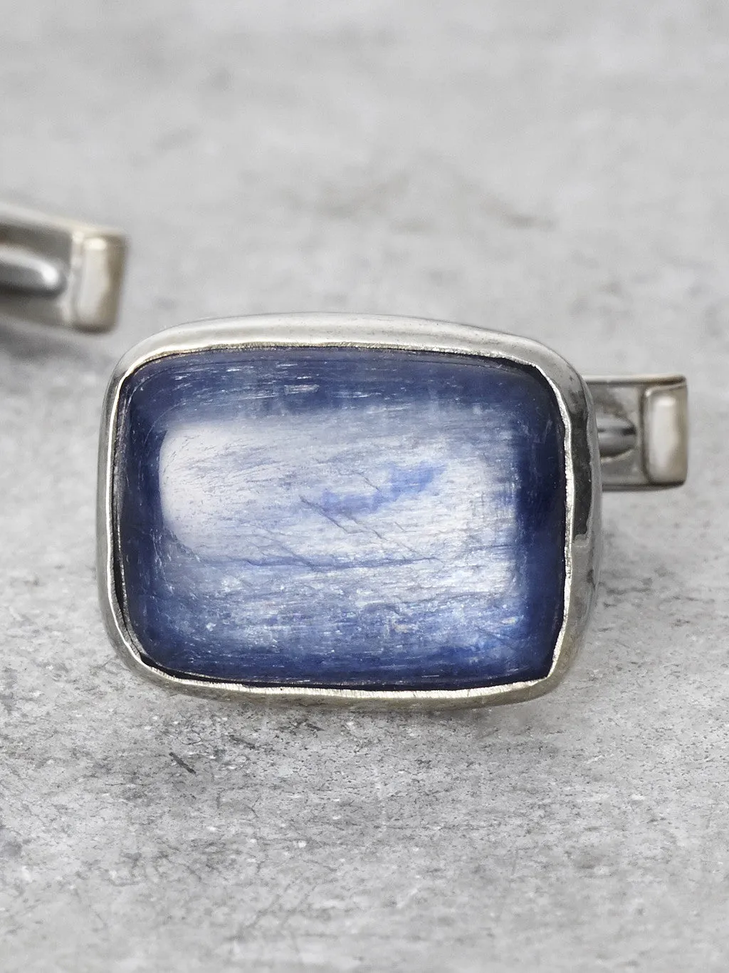 Sterling Kyanite Cufflinks