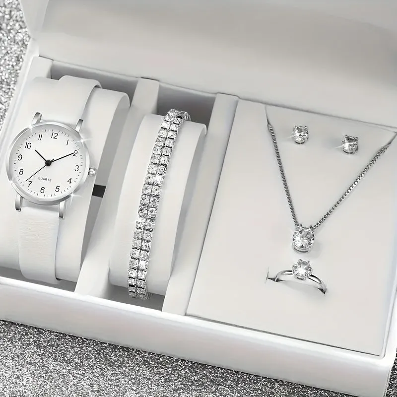 Stylish 6pc Womens Watch Set  Jewelry Gift for Mom