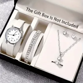 Stylish 6pc Womens Watch Set  Jewelry Gift for Mom