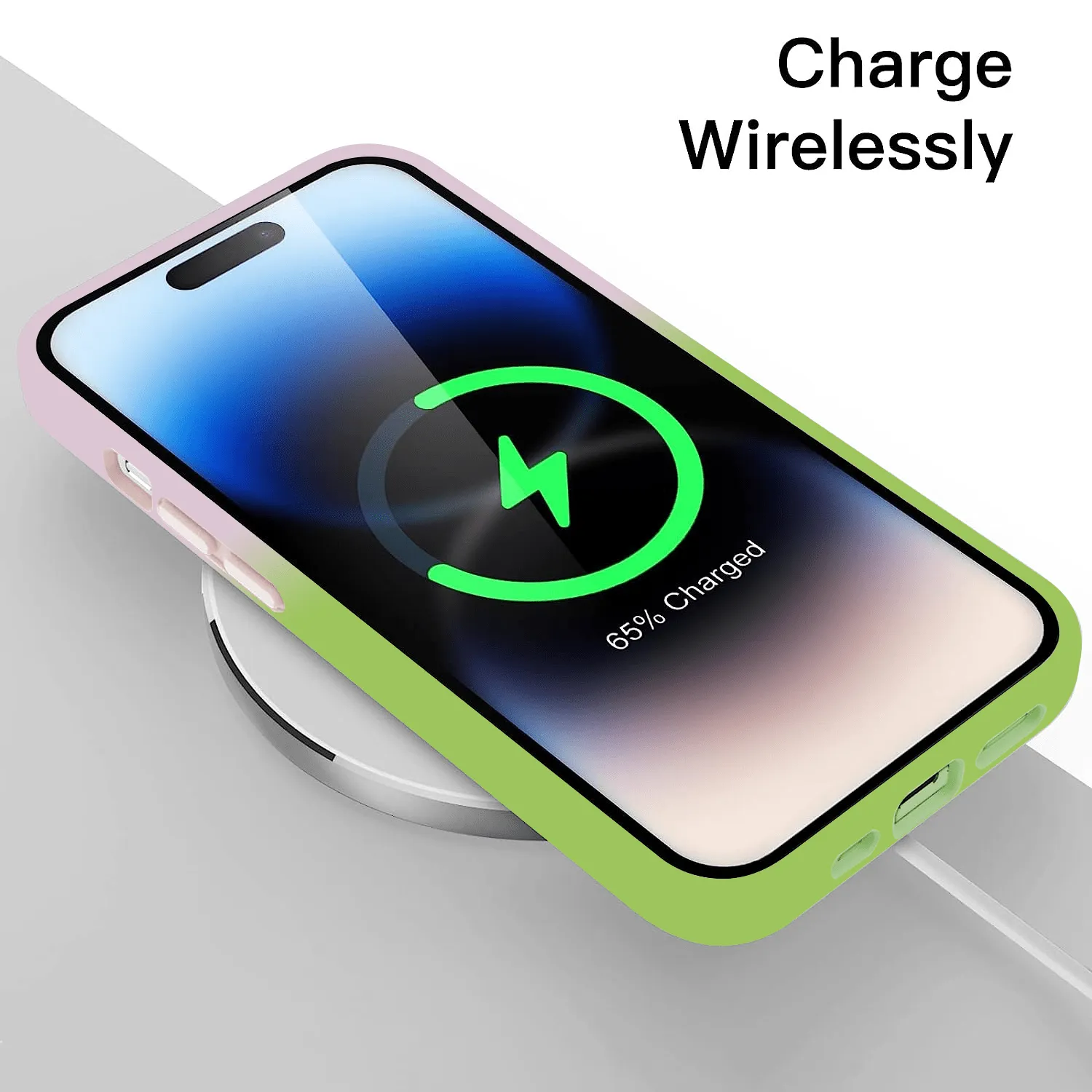 Stylish Magnetic Wireless Charging Case for iPhone