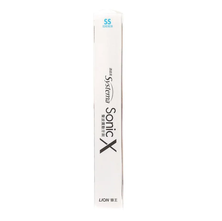 SYSTEMA Sonic X Superthin Wide Spiral Black Toothbrush